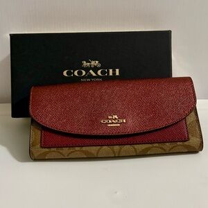 Coach - Slim Envelope Wallet - Brand New in Box